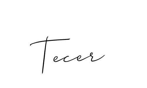 Also we have Tecer name is the best signature style. Create professional handwritten signature collection using Allison_Script autograph style. Tecer signature style 2 images and pictures png