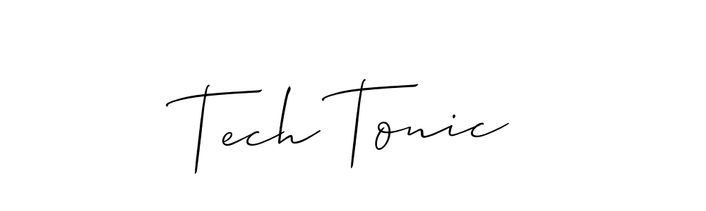 Also we have Tech Tonic name is the best signature style. Create professional handwritten signature collection using Allison_Script autograph style. Tech Tonic signature style 2 images and pictures png