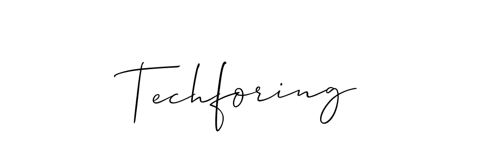 You should practise on your own different ways (Allison_Script) to write your name (Techforing) in signature. don't let someone else do it for you. Techforing signature style 2 images and pictures png
