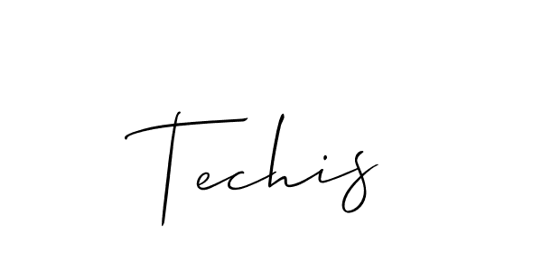 Make a beautiful signature design for name Techis. With this signature (Allison_Script) style, you can create a handwritten signature for free. Techis signature style 2 images and pictures png