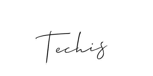 Make a beautiful signature design for name Techis. With this signature (Allison_Script) style, you can create a handwritten signature for free. Techis signature style 2 images and pictures png