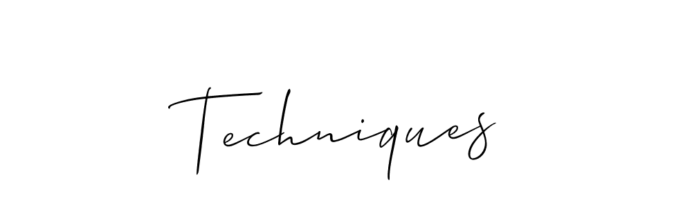 Also You can easily find your signature by using the search form. We will create Techniques name handwritten signature images for you free of cost using Allison_Script sign style. Techniques signature style 2 images and pictures png