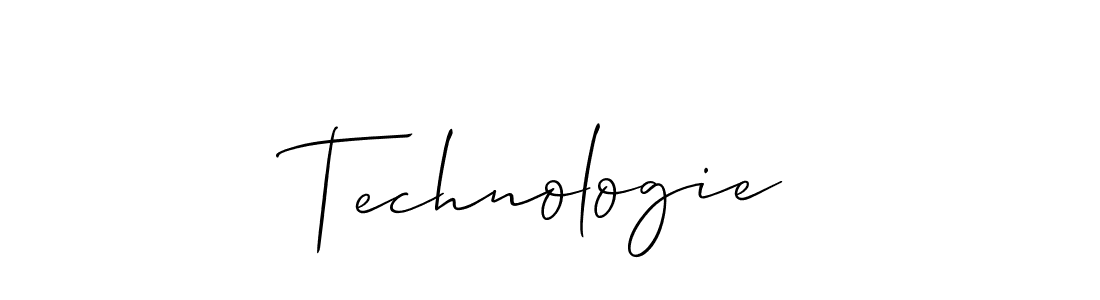 Also we have Technologie name is the best signature style. Create professional handwritten signature collection using Allison_Script autograph style. Technologie signature style 2 images and pictures png