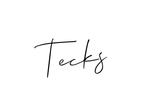 Make a beautiful signature design for name Tecks. Use this online signature maker to create a handwritten signature for free. Tecks signature style 2 images and pictures png