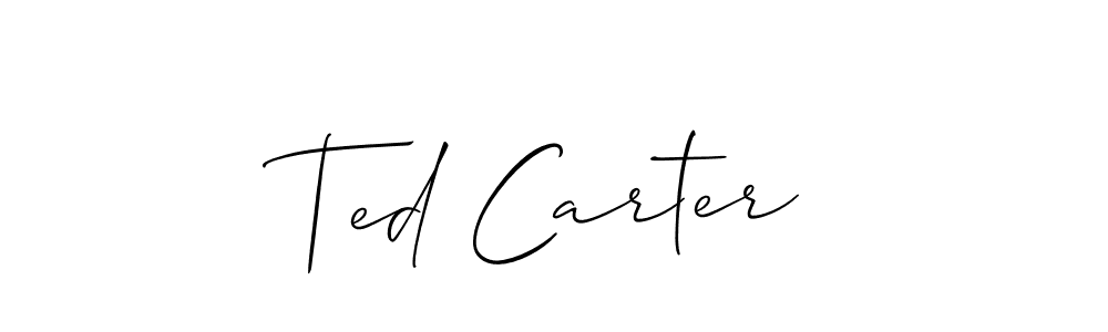 Allison_Script is a professional signature style that is perfect for those who want to add a touch of class to their signature. It is also a great choice for those who want to make their signature more unique. Get Ted Carter name to fancy signature for free. Ted Carter signature style 2 images and pictures png