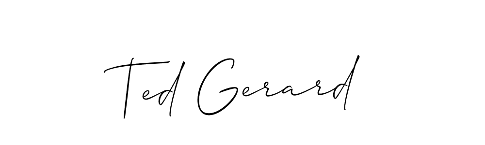 Once you've used our free online signature maker to create your best signature Allison_Script style, it's time to enjoy all of the benefits that Ted Gerard name signing documents. Ted Gerard signature style 2 images and pictures png