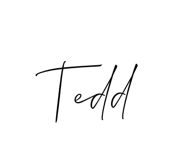 Make a beautiful signature design for name Tedd. Use this online signature maker to create a handwritten signature for free. Tedd signature style 2 images and pictures png