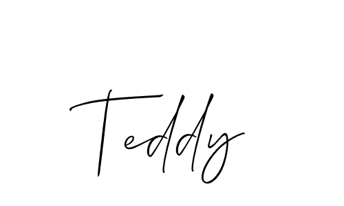 Teddy stylish signature style. Best Handwritten Sign (Allison_Script) for my name. Handwritten Signature Collection Ideas for my name Teddy. Teddy signature style 2 images and pictures png