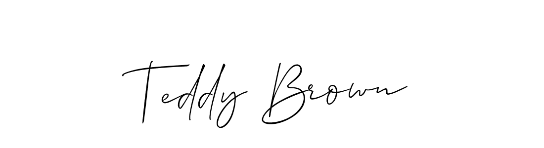 Once you've used our free online signature maker to create your best signature Allison_Script style, it's time to enjoy all of the benefits that Teddy Brown name signing documents. Teddy Brown signature style 2 images and pictures png