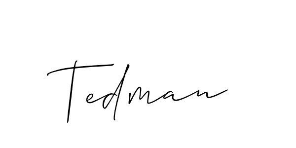 How to Draw Tedman signature style? Allison_Script is a latest design signature styles for name Tedman. Tedman signature style 2 images and pictures png