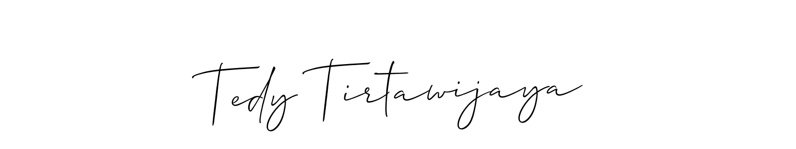 Make a short Tedy Tirtawijaya signature style. Manage your documents anywhere anytime using Allison_Script. Create and add eSignatures, submit forms, share and send files easily. Tedy Tirtawijaya signature style 2 images and pictures png