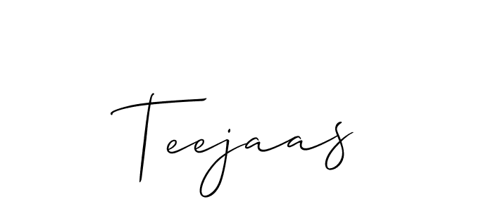 It looks lik you need a new signature style for name Teejaas. Design unique handwritten (Allison_Script) signature with our free signature maker in just a few clicks. Teejaas signature style 2 images and pictures png