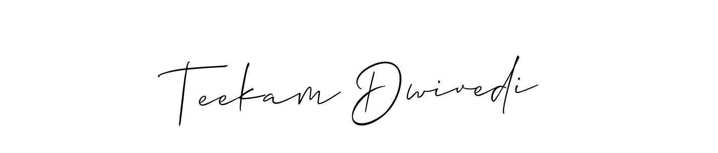 Make a beautiful signature design for name Teekam Dwivedi. Use this online signature maker to create a handwritten signature for free. Teekam Dwivedi signature style 2 images and pictures png