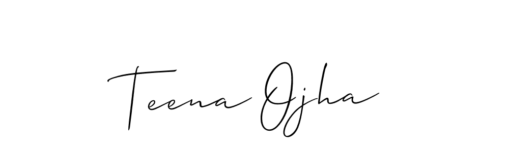 Similarly Allison_Script is the best handwritten signature design. Signature creator online .You can use it as an online autograph creator for name Teena Ojha. Teena Ojha signature style 2 images and pictures png