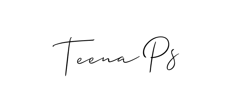 Once you've used our free online signature maker to create your best signature Allison_Script style, it's time to enjoy all of the benefits that Teena Ps name signing documents. Teena Ps signature style 2 images and pictures png