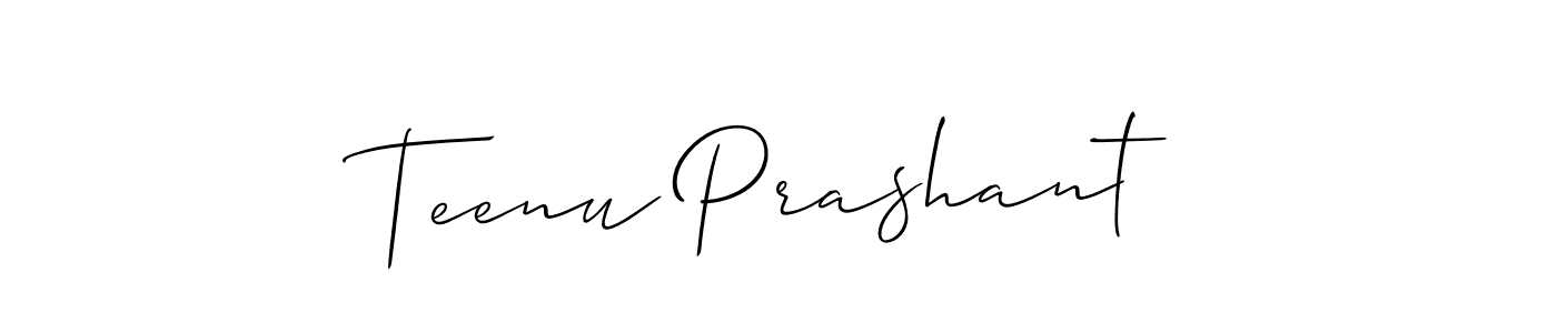 You can use this online signature creator to create a handwritten signature for the name Teenu Prashant. This is the best online autograph maker. Teenu Prashant signature style 2 images and pictures png