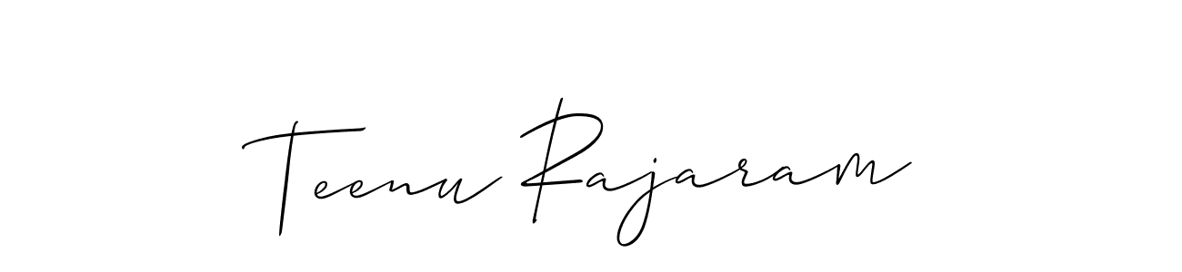 Make a beautiful signature design for name Teenu Rajaram. Use this online signature maker to create a handwritten signature for free. Teenu Rajaram signature style 2 images and pictures png