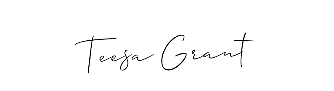 How to Draw Teesa Grant signature style? Allison_Script is a latest design signature styles for name Teesa Grant. Teesa Grant signature style 2 images and pictures png