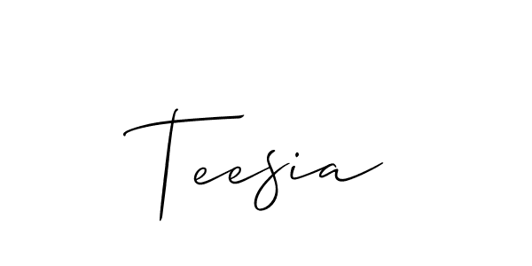 Once you've used our free online signature maker to create your best signature Allison_Script style, it's time to enjoy all of the benefits that Teesia name signing documents. Teesia signature style 2 images and pictures png