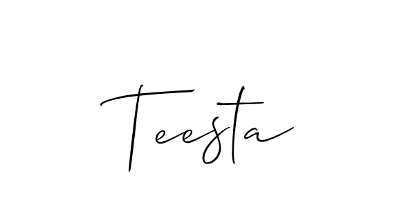 Here are the top 10 professional signature styles for the name Teesta. These are the best autograph styles you can use for your name. Teesta signature style 2 images and pictures png