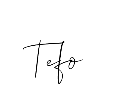 Similarly Allison_Script is the best handwritten signature design. Signature creator online .You can use it as an online autograph creator for name Tefo. Tefo signature style 2 images and pictures png