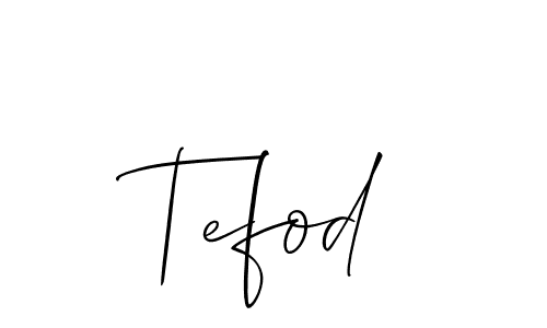 Use a signature maker to create a handwritten signature online. With this signature software, you can design (Allison_Script) your own signature for name Tefod. Tefod signature style 2 images and pictures png