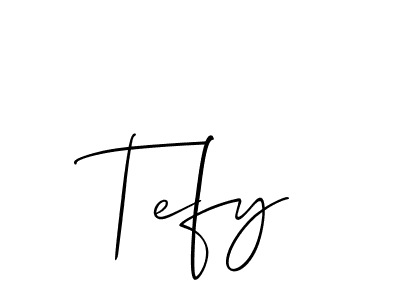 You can use this online signature creator to create a handwritten signature for the name Tefy. This is the best online autograph maker. Tefy signature style 2 images and pictures png