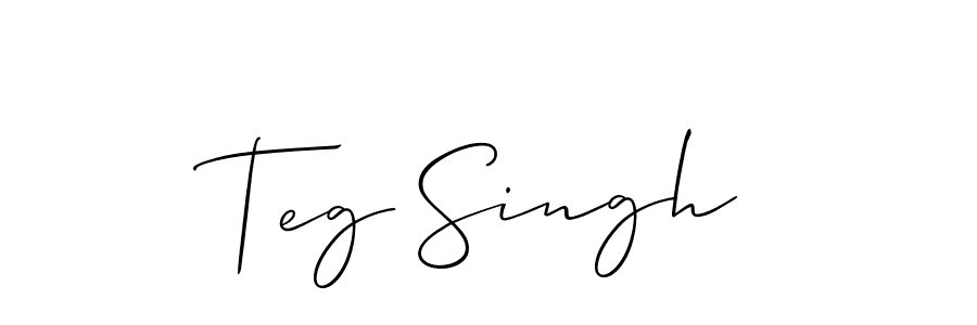 Teg Singh stylish signature style. Best Handwritten Sign (Allison_Script) for my name. Handwritten Signature Collection Ideas for my name Teg Singh. Teg Singh signature style 2 images and pictures png