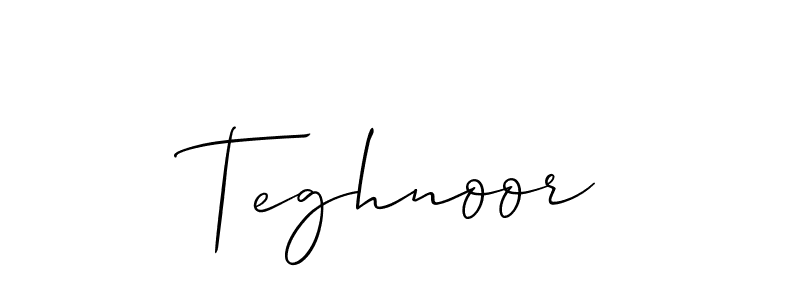You should practise on your own different ways (Allison_Script) to write your name (Teghnoor) in signature. don't let someone else do it for you. Teghnoor signature style 2 images and pictures png