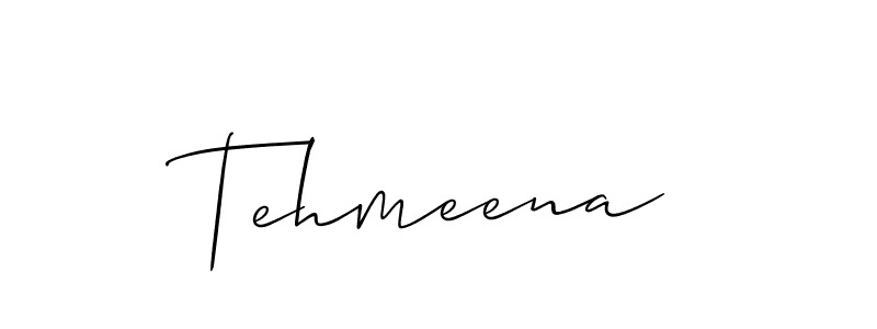 The best way (Allison_Script) to make a short signature is to pick only two or three words in your name. The name Tehmeena include a total of six letters. For converting this name. Tehmeena signature style 2 images and pictures png