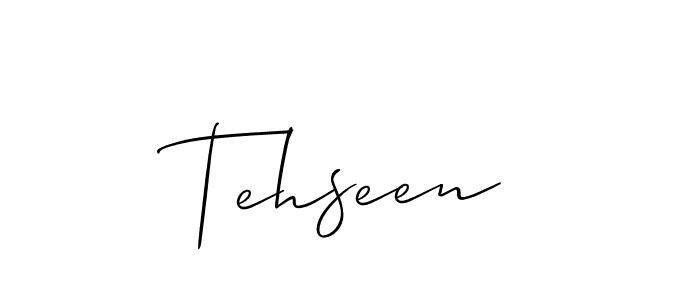 It looks lik you need a new signature style for name Tehseen. Design unique handwritten (Allison_Script) signature with our free signature maker in just a few clicks. Tehseen signature style 2 images and pictures png