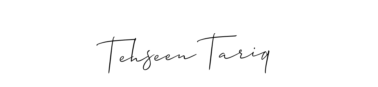 Also we have Tehseen Tariq name is the best signature style. Create professional handwritten signature collection using Allison_Script autograph style. Tehseen Tariq signature style 2 images and pictures png