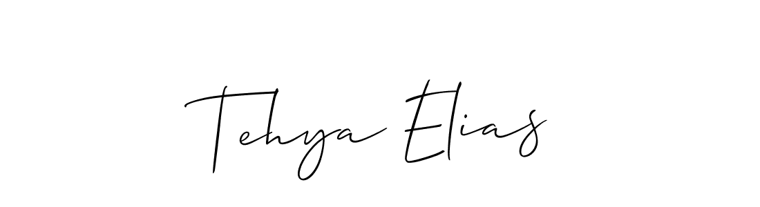 How to Draw Tehya Elias signature style? Allison_Script is a latest design signature styles for name Tehya Elias. Tehya Elias signature style 2 images and pictures png