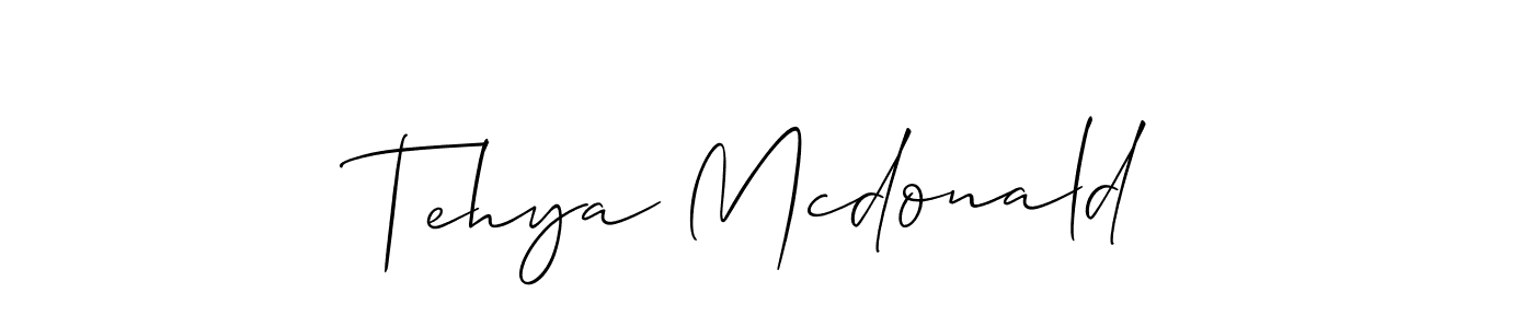 You can use this online signature creator to create a handwritten signature for the name Tehya Mcdonald. This is the best online autograph maker. Tehya Mcdonald signature style 2 images and pictures png