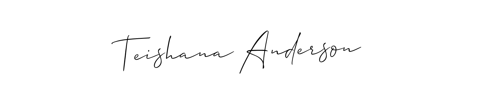 Check out images of Autograph of Teishana Anderson name. Actor Teishana Anderson Signature Style. Allison_Script is a professional sign style online. Teishana Anderson signature style 2 images and pictures png