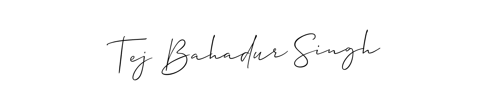 Best and Professional Signature Style for Tej Bahadur Singh. Allison_Script Best Signature Style Collection. Tej Bahadur Singh signature style 2 images and pictures png
