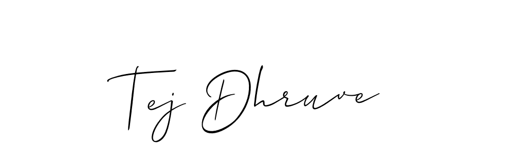 You can use this online signature creator to create a handwritten signature for the name Tej Dhruve. This is the best online autograph maker. Tej Dhruve signature style 2 images and pictures png