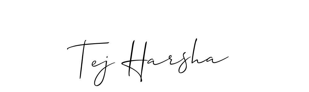 if you are searching for the best signature style for your name Tej Harsha. so please give up your signature search. here we have designed multiple signature styles  using Allison_Script. Tej Harsha signature style 2 images and pictures png