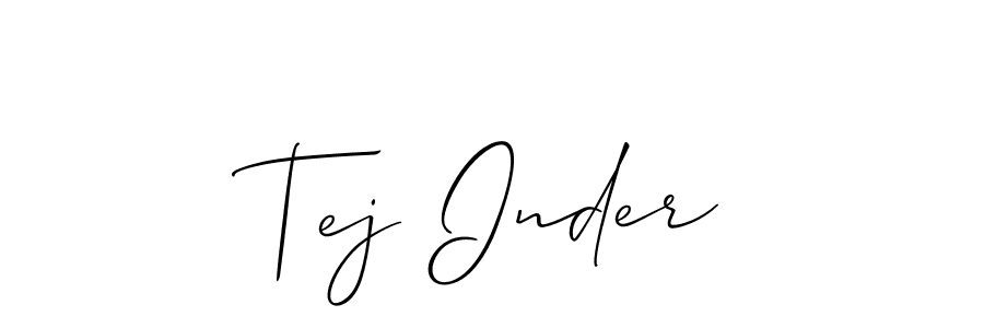 You can use this online signature creator to create a handwritten signature for the name Tej Inder. This is the best online autograph maker. Tej Inder signature style 2 images and pictures png