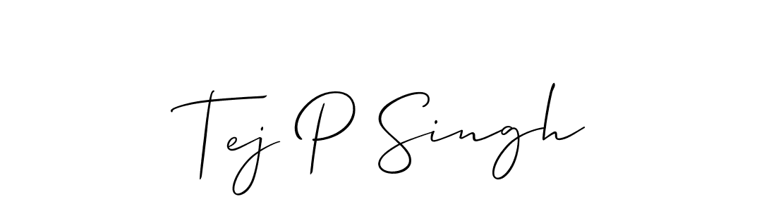 You should practise on your own different ways (Allison_Script) to write your name (Tej P Singh) in signature. don't let someone else do it for you. Tej P Singh signature style 2 images and pictures png