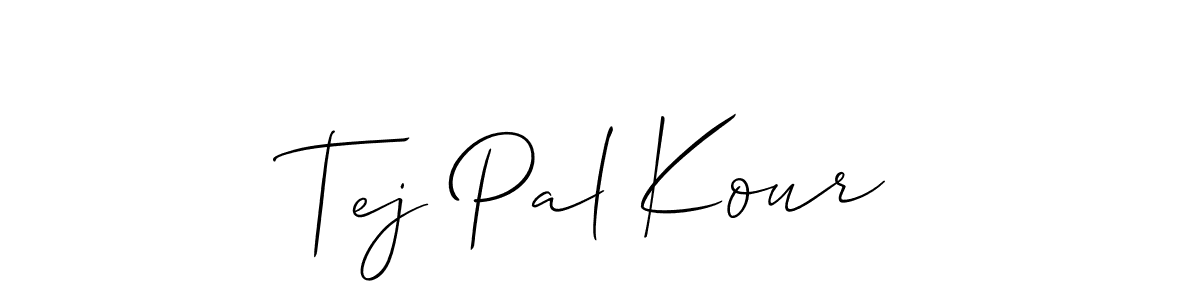 Once you've used our free online signature maker to create your best signature Allison_Script style, it's time to enjoy all of the benefits that Tej Pal Kour name signing documents. Tej Pal Kour signature style 2 images and pictures png