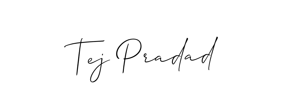 How to Draw Tej Pradad signature style? Allison_Script is a latest design signature styles for name Tej Pradad. Tej Pradad signature style 2 images and pictures png