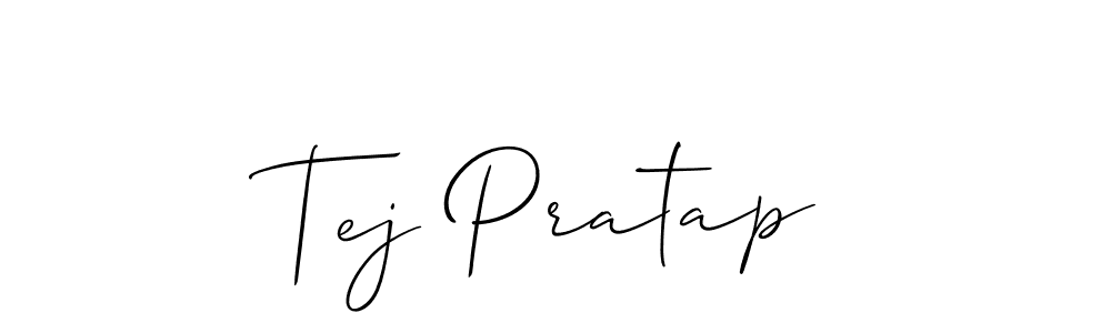 Design your own signature with our free online signature maker. With this signature software, you can create a handwritten (Allison_Script) signature for name Tej Pratap. Tej Pratap signature style 2 images and pictures png