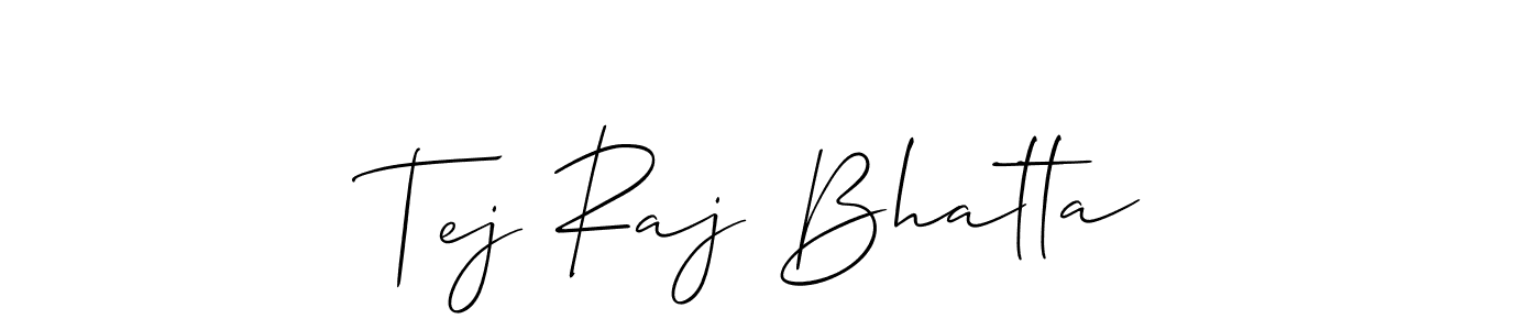 This is the best signature style for the Tej Raj Bhatta name. Also you like these signature font (Allison_Script). Mix name signature. Tej Raj Bhatta signature style 2 images and pictures png