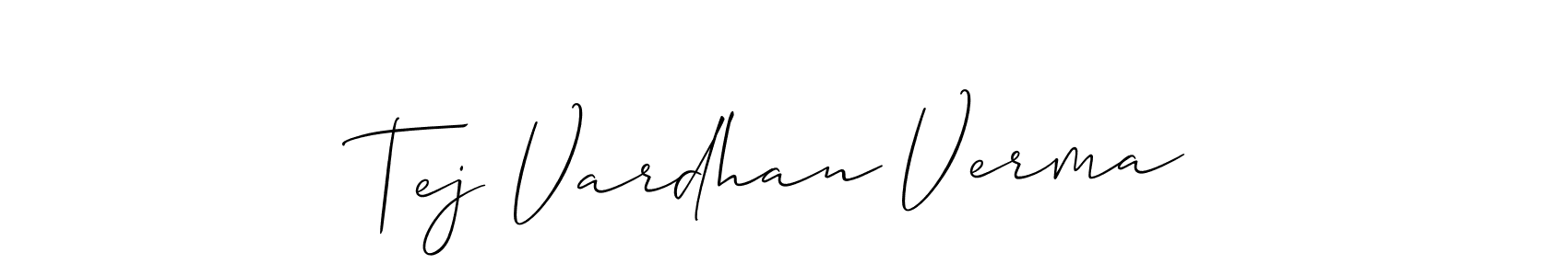 Best and Professional Signature Style for Tej Vardhan Verma. Allison_Script Best Signature Style Collection. Tej Vardhan Verma signature style 2 images and pictures png