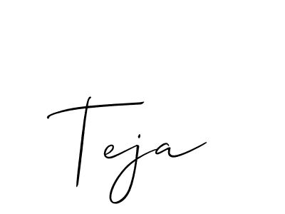 It looks lik you need a new signature style for name Teja. Design unique handwritten (Allison_Script) signature with our free signature maker in just a few clicks. Teja signature style 2 images and pictures png