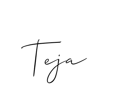 It looks lik you need a new signature style for name Teja. Design unique handwritten (Allison_Script) signature with our free signature maker in just a few clicks. Teja signature style 2 images and pictures png