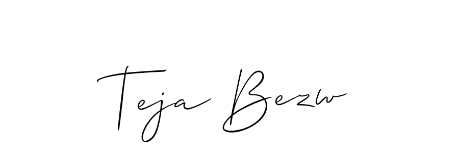 Create a beautiful signature design for name Teja Bezw. With this signature (Allison_Script) fonts, you can make a handwritten signature for free. Teja Bezw signature style 2 images and pictures png
