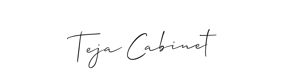 Similarly Allison_Script is the best handwritten signature design. Signature creator online .You can use it as an online autograph creator for name Teja Cabinet. Teja Cabinet signature style 2 images and pictures png