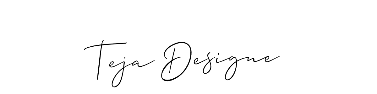 Make a beautiful signature design for name Teja Designe. Use this online signature maker to create a handwritten signature for free. Teja Designe signature style 2 images and pictures png